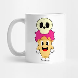 Waffle ice cream Halloween Skull Mug